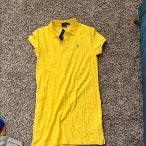 Ralph Lauren Bright Yellow Polo with Blue Logo